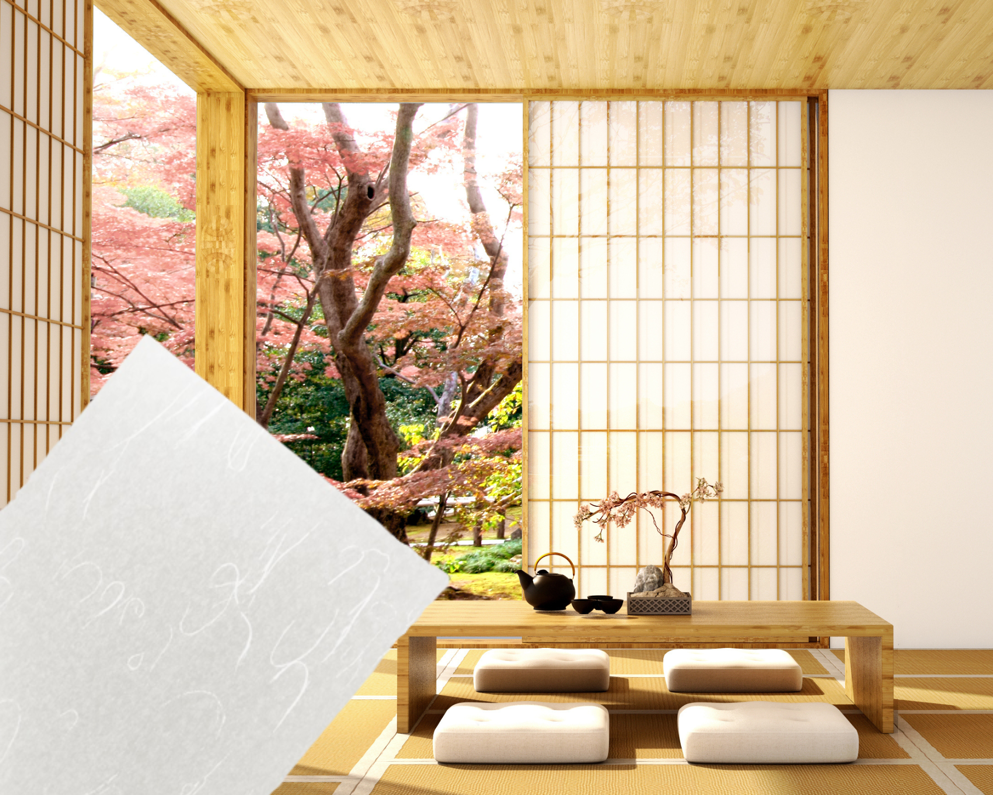 シャワーブース用引戸|和風スクリーン